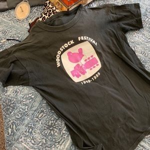 Woodstock T-shirt.